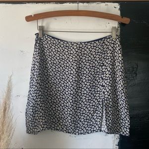 Reformation slit mini skirt